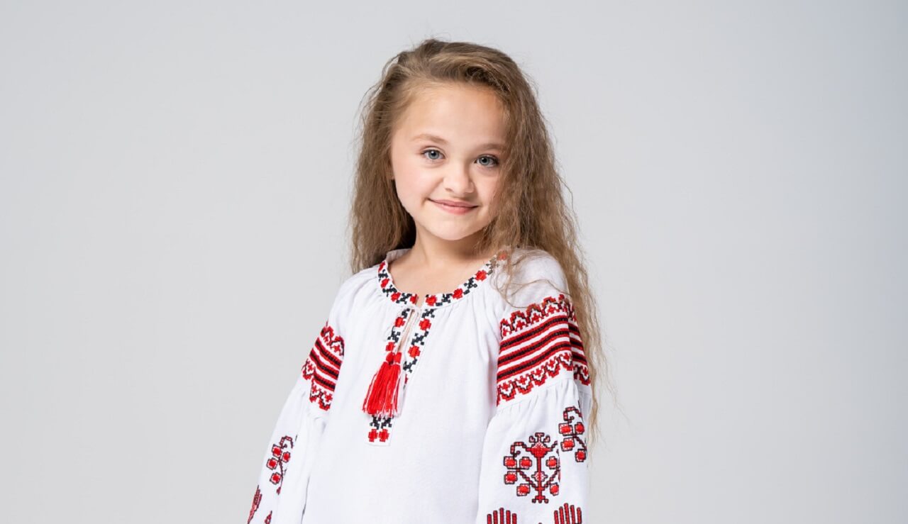 Anastasia Dymyd represents Ukraine at the JESC 2023 with "Kvitka"