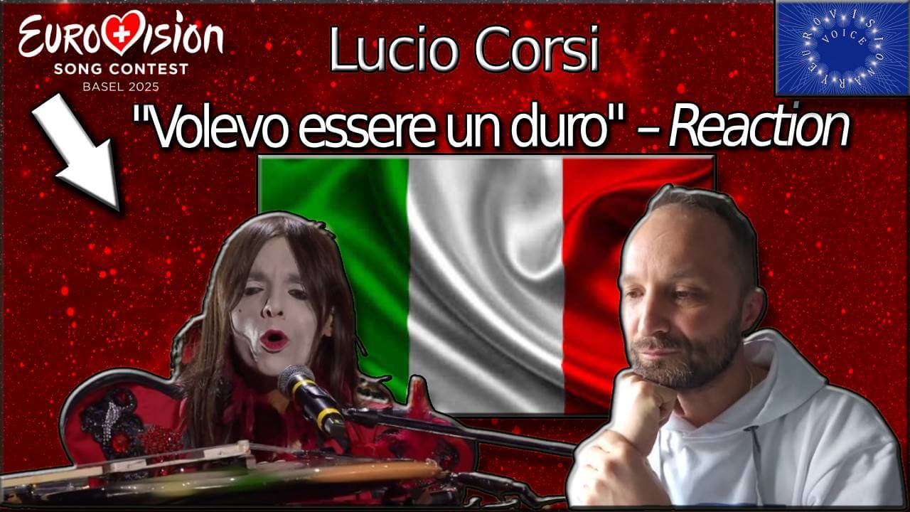 EurovisionaryVoice and Lucio Corsi from Italy at the ESC 2025