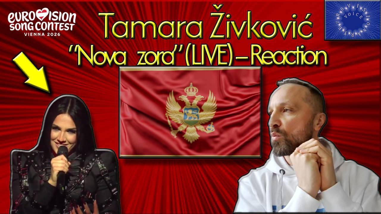 Tamara Živković from Montenegro & EurovisionaryVoice & Janusz Jacek Siwiorek at the ESC 2026