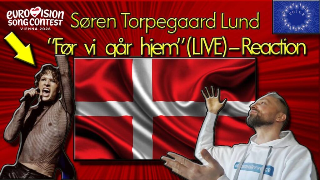 Søren Torpegaard Lund from Denmark with Janusz Jacek Siwiorek JJS & EurovisionaryVoice at the ESC 2026