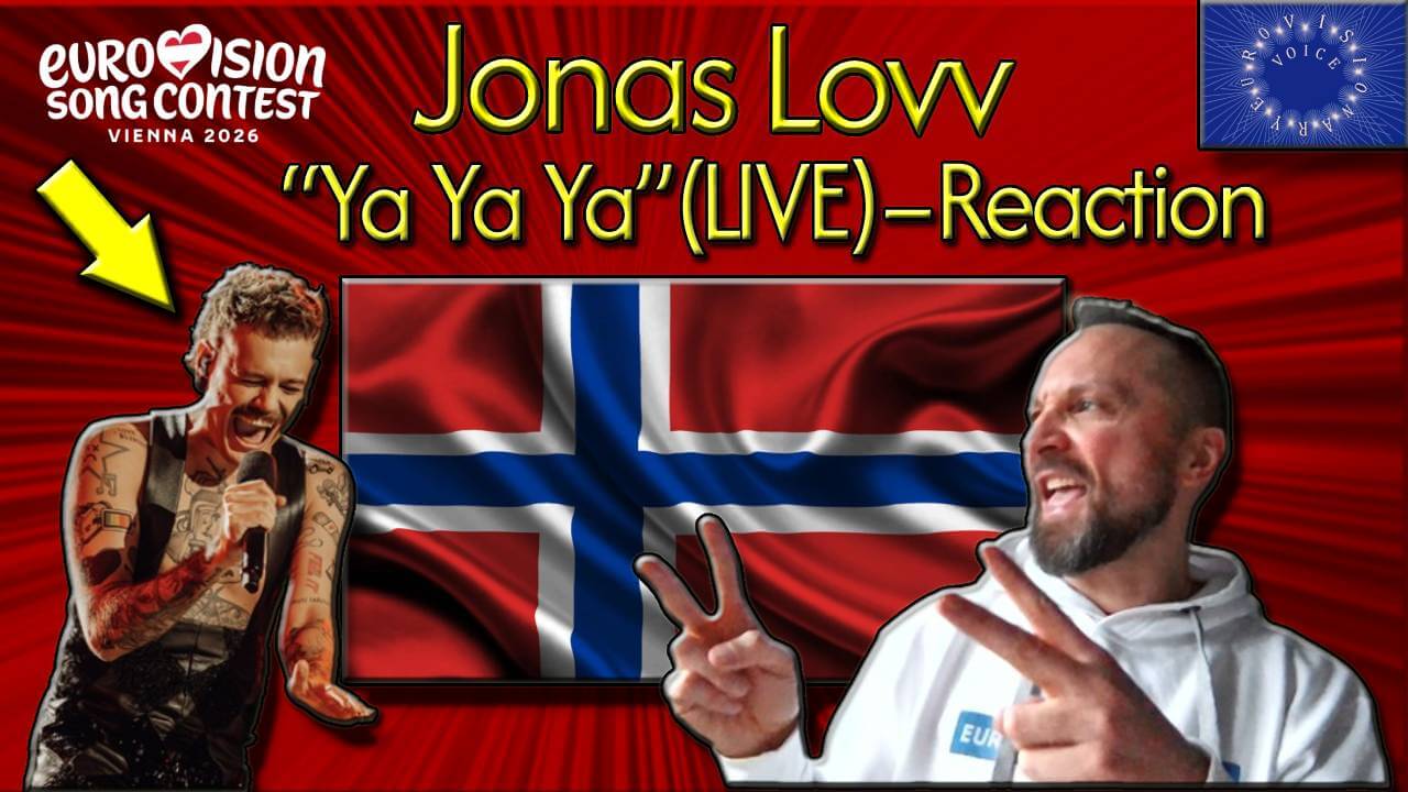 Jonas Lovv - Ya Ya Ya - Norway - EurovisionaryVoice - Janusz Jacek Siwiorek - JJS - ESC2026
