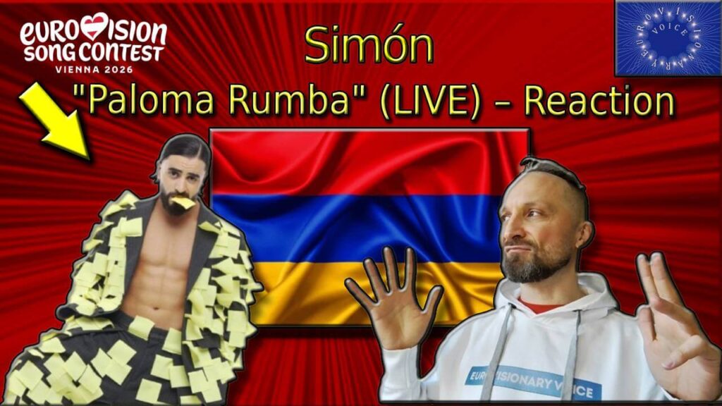 Simón from Armenia and EurovisionaryVoice & Janusz Jacek Siwiorek JJS at the ESC 2026