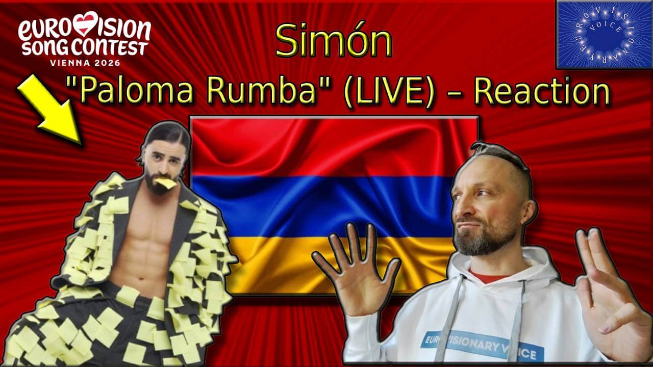 Simón from Armenia and EurovisionaryVoice & Janusz Jacek Siwiorek JJS at the ESC 2026