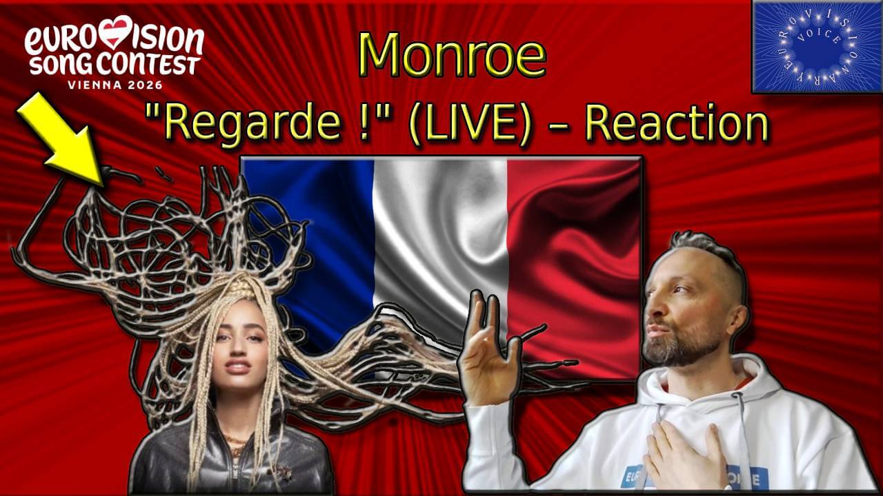 Monroe from France and EurovisionaryVoice & Janusz Jacek Siwiorek JJS at the ESC 2026