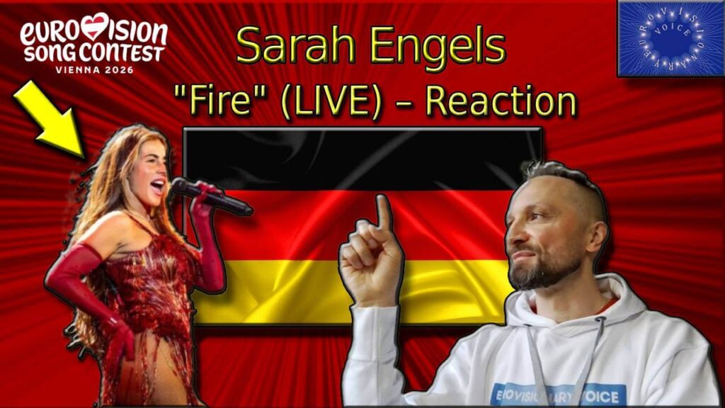 Sarah Engels from Germany and EurovisionaryVoice & Janusz Jacek Siwiorek JJS at the ESC 2026